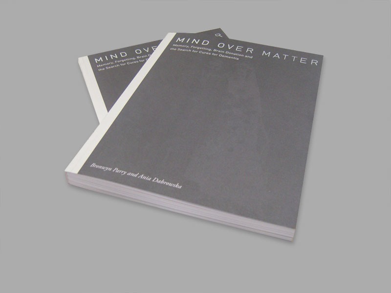 Mind Over Matter publication with die-cut cover